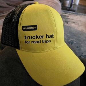 no name Yellow & Black Trucker Hat